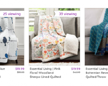Cute Quilted Throw Blankets Only $19.99!