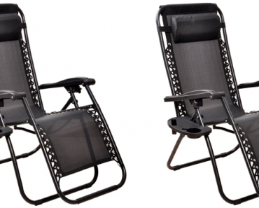 Everyday Essentials Adjustable Zero Gravity Lounge Chair Recliners Only $39.99 Shipped! Great Reviews!