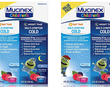Cold & Cough, Mucinex Children’s Multi-Symptom Day/Night Liquid Only $10.95 Shipped! (Reg. $23) Today Only!