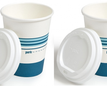 Perk Paper Cup & Lid Combo, 12 Oz., (50/Pack) Only $4.99 Shipped!