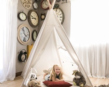 Best Choice Products 6ft Kids Cotton Canvas Play Tent Only $44.99! (Reg $101.99)