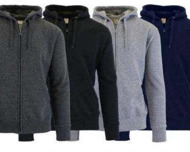Men’s Fleece-Lined Zip Sweater Hoodie 3-Pack Only $29.99 Shipped! That’s Only $10 Each!