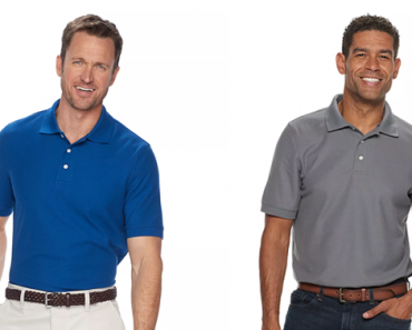 Men’s Croft & Barrow Easy-Care Pique Polo in Regular and Slim Fit – Just $7.99! LAST DAY to Earn Kohl’s Cash!