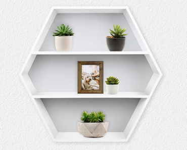 LAST DAY! Kohl’s 30% Off! Stack Codes! FREE Shipping! Belle Maison Hexagon Wall Shelf – Just $20.99!