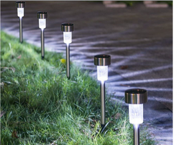 Stainless Steel Solar Powered Pathway Garden Light (12-Pack) Only $22.99 Shipped!