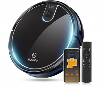 Super Thin Robotic Vacuum Cleaner, Wi-Fi Connectivity, Easily Connects with Alexa or Google Assistant and Voice Control – Just $159.99!
