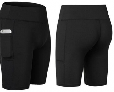 Women’s Spandex Shorts With Side Phone Pocket Only $13.99 Shipped!