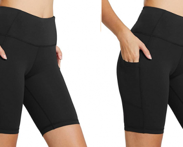BALEAF Women’s Compression Exercise Shorts with Side Pockets Only $21.99 Shipped! Awesome Reviews!