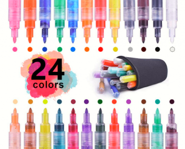 Acrylic Paint Pens – 24 Colors Only $14.99 with code!