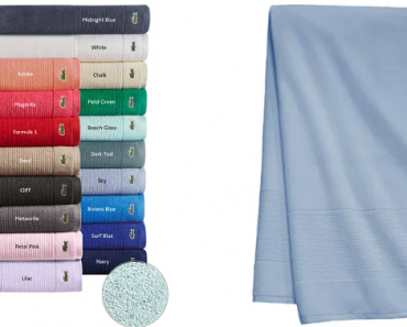 Lacoste Legend 30″ x 54″ Supima Cotton Bath Towel Only $13.99! (Reg. $36) 18 Colors to Choose From!