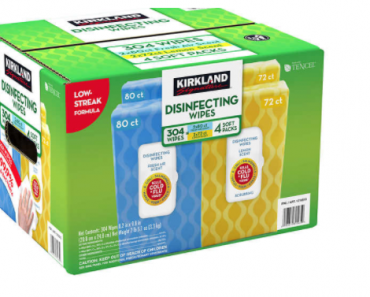 RUN! Costco Members! Kirkland Signature Disinfecting Wipes (304 Count) Only $17.99 Shipped!
