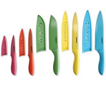 Cuisinart 10-Piece Ceramic-Coated Cutlery Set with Blade Guards – Only $18.74!