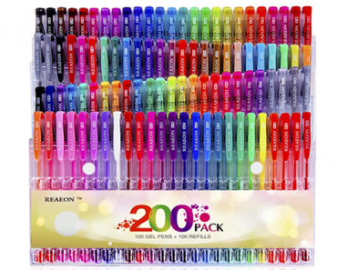 100 Color Gel Markers Plus 100 Refills – Just $18.99! Great reviews!