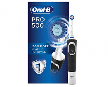 Oral-B Pro 500 Electric Power Rechargeable Toothbrush with Automatic Timer and Precision Clean Brush Head – Just $19.98! Prime Day 2020 Deals!