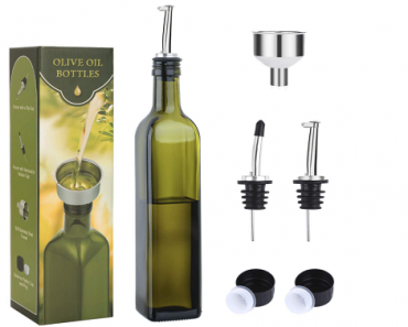 Aozita 17oz Glass Olive Oil Bottle Only $9.99! Great  Reviews!