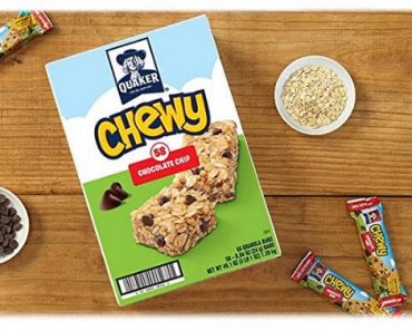 Prime Members: Quaker Chewy Granola Bars, Peanut Butter Chocolate Chip, 58 Bars – Only $4.90 Shipped!