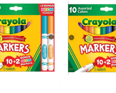 Crayola Markers, Assorted Colors, 12/Box Only $0.97 Shipped!