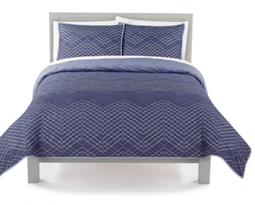 LAST DAY! Kohl’s 30% Off! Earn Kohl’s Cash! Stack Codes! FREE Shipping! The Big One Reversible Stripes + Plaids Quilt Set with Shams – King – Just $48.99!