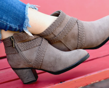 Criss-Cross Strap Booties ONLY $27.98 Shipped!