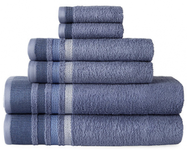 Home Expressions Stripe 6-pc. Stripes Bath Towel Set Down to $16.79!
