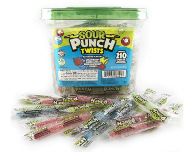 Sour Punch Twists 3″ Individually Wrapped 210 Count Only $9.98!