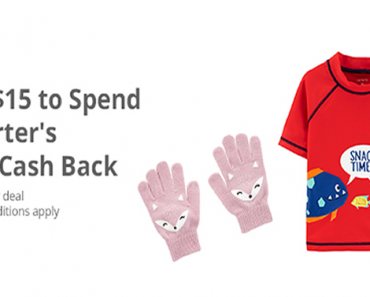 Awesome Freebie! Get a FREE $15.00 to spend at Carters from TopCashBack!