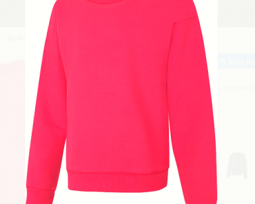 Hanes Girls ComfortSoft Eco Smart Girls Crewneck Sweatshirt Only $7!