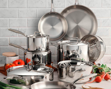 Tramontina 14-Piece Stainless Steel Cookware Set Only $199.98!