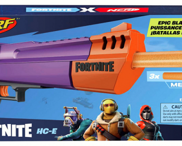 NERF Fortnite HC-E Mega Dart Blaster w/ 3 Mega Fortnite Darts Only $11.99!