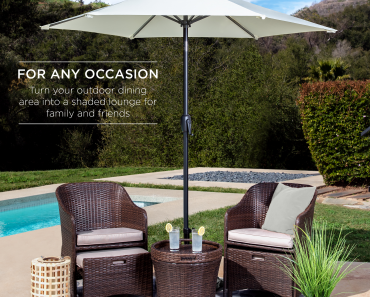 Best Choice Products 7.5ft Patio Umbrella with Tilt Only $39.99!