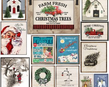 Large Main St. Christmas Vintage Prints – Only $3.77!