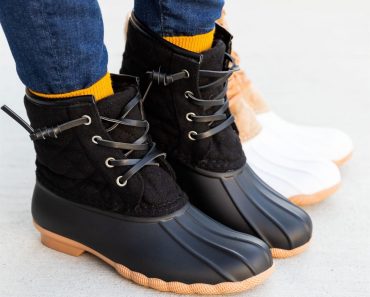 Comfy Chic Quilted Duck Boots – Only $32.99!
