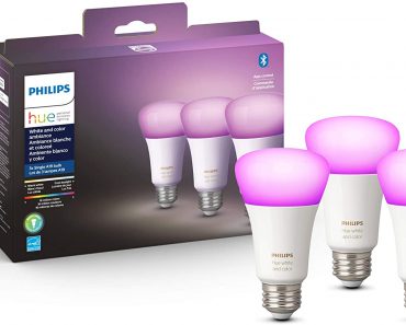 Philips Hue White and Color Ambiance 3-Pack A19 LED Smart Bulb – Only $99.99!