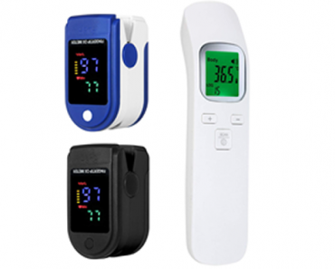 Non-Contact Infrared Thermometer + Two Fingertip Pulse Oximeters – Just $16.99! Free shipping!