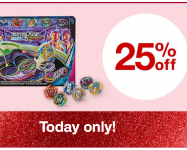 Target: Take 25% off Beyblade Toys! Today Only!