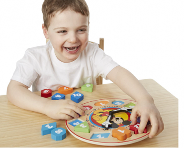 Melissa & Doug Disney Mickey Mouse Wooden Shape Sorting Clock Only $6.97! Fun Christmas Gift!