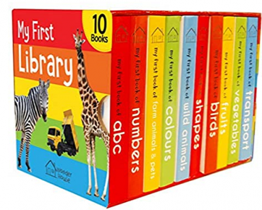 My First Library: Boxset of 10 Board Books for Kids Only $15.48!