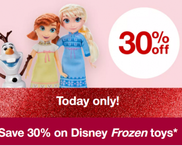 Target Daily Deal: Take 30% off Disney Frozen Toys! Fun Christmas Gifts!