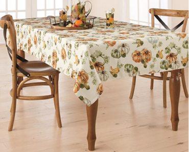 Kohl’s 30% Off! Earn Kohl’s Cash! Stack Codes! FREE Shipping! Celebrate Fall Together Pumpkin Toss Tablecloth – Just $12.24!