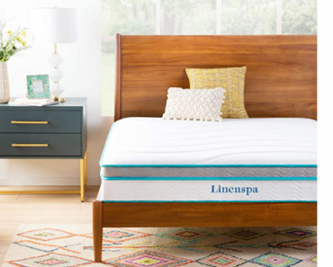 Amazon Deal of the Day: Save 30% on Linenspa 10 Inch Memory Foam and Innerspring Hybrid Mattress! All Sizes Available!