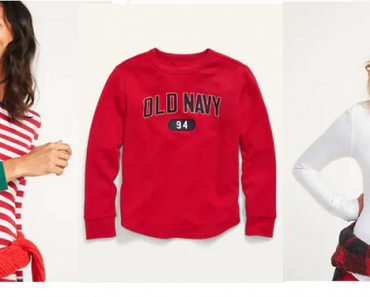 Black Friday at Old Navy! Take 50% off Everything + $1 Cozy Socks + $4 Long Sleeve Tees & More! Today Only!