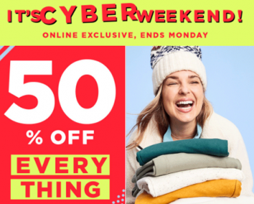 50% Off Everything at Old Navy! $10 jeans, $18 Frost-Free Puffers! Cyber Weekend Sale!