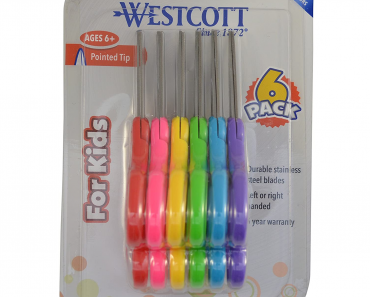 Westcott School Left & Right Handed Kids 5″ Scissors (6 Pack) Only $3.22!