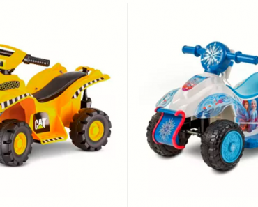6V Quad Powered Ride-On (Frozen, Trax CAT or Nickelodeon) Only $59!!