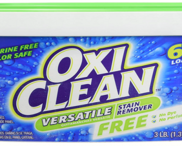 OxiClean Free Versatile Stain Remover 3-Pound Tub Only $5.78! (Reg. $9) with coupon!