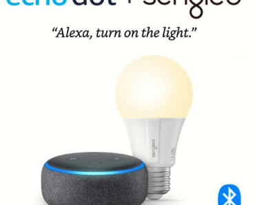 Echo Dot 3rd Generation Smart Speaker w/ Alexa + a Free Sengled Bluetooth Smart Bulb Only $18.99! (Reg. $50)