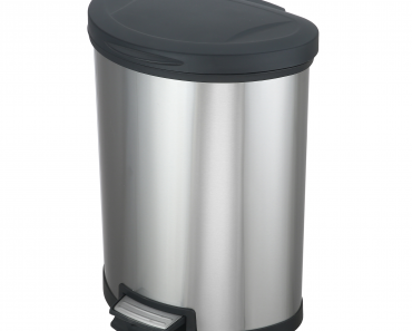 Mainstays 14.2gal Stainless Steel Trash Can with Lid Only $25.00! BLACK FRIDAY PRICE!