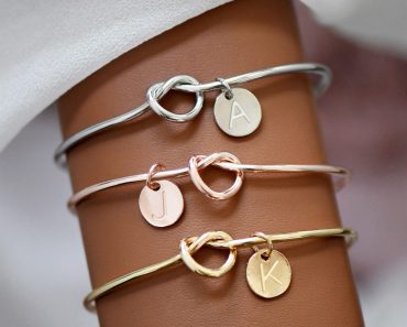 Initial Knot Cuffs Bracelets – Only $7.99!