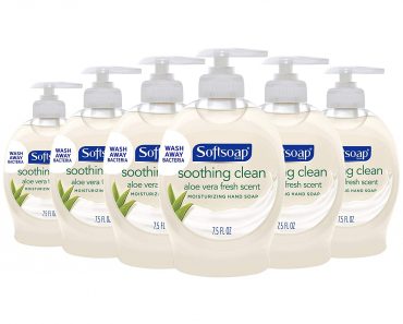 Softsoap Moisturizing Liquid Hand Soap, Soothing Clean Aloe Vera (6 Pack) – Only $5.59!