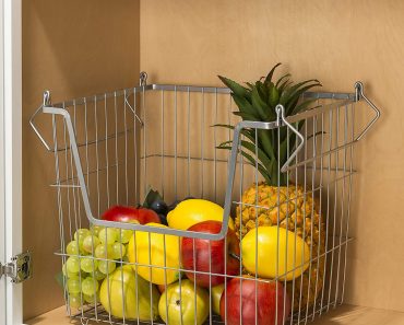 Home Basics Stackable Metal Pantry Organizer Basket – Only $10.94!